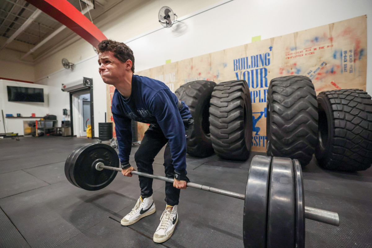Keegan says he likes the discipline and purpose lifting gives him. His parents see something else: new armor.